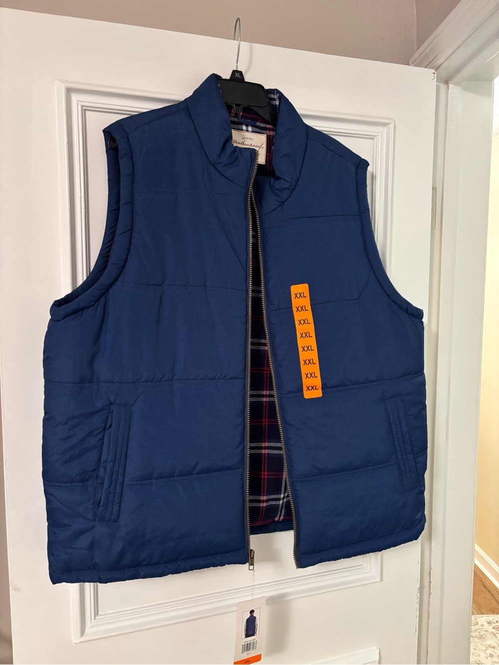 Weatherproof Men's Blue Quilted Puffer Vest